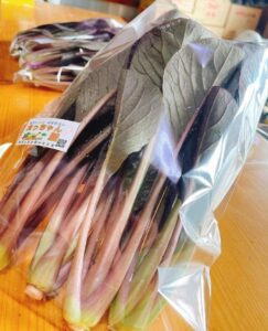 小松菜の特徴や品種：紫小松菜